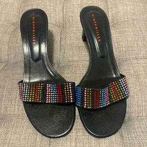 Simon Miller Black Heels with Multicolor Accents